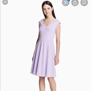 NEW WITH TAG CALVIN KLEIN PURPLE FLARE DRESS SZ 2